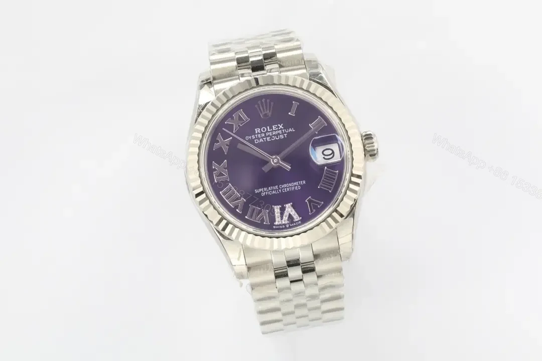 View 2 of Rolex Datejust 31 Purple Roman Watch Jubilee Ultimate 31MM 178274-0088