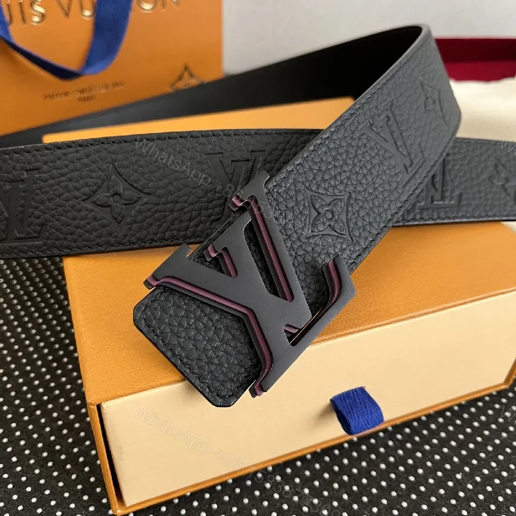 View 9 of Black Leather Belt – Minimalist Style with Signature Buckle