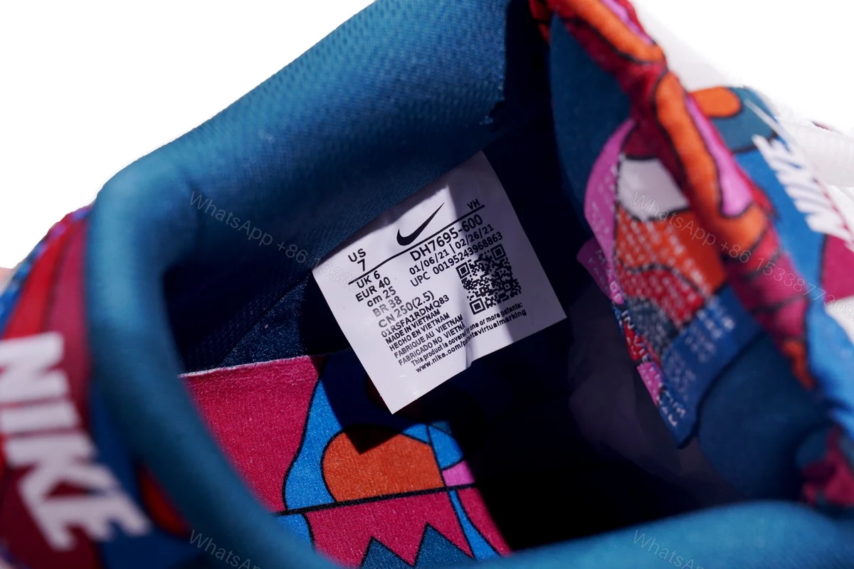 View 7 of Parra x Nike SB Dunk Low Pro QS Abstract Art DH7695-600