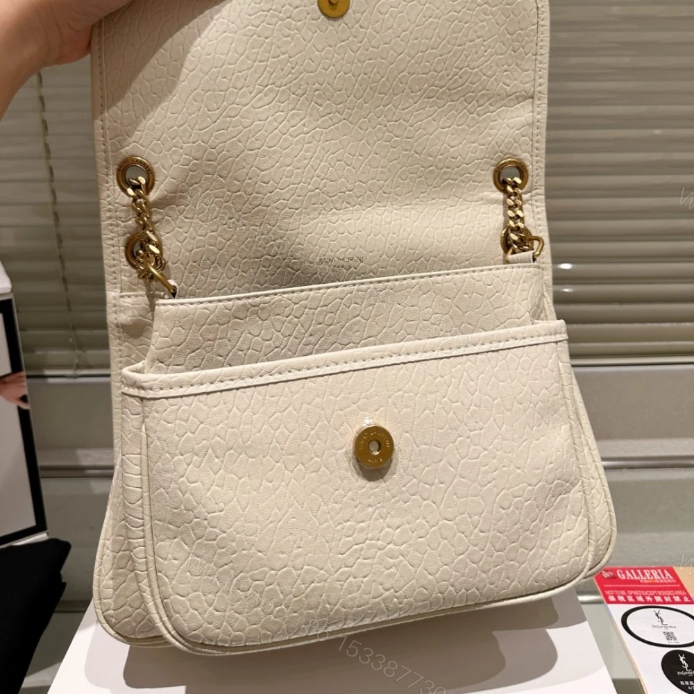 View 7 of Saint Laurent Niki Vintage Medium In Grained White 28Cm 633178Aacyt9207