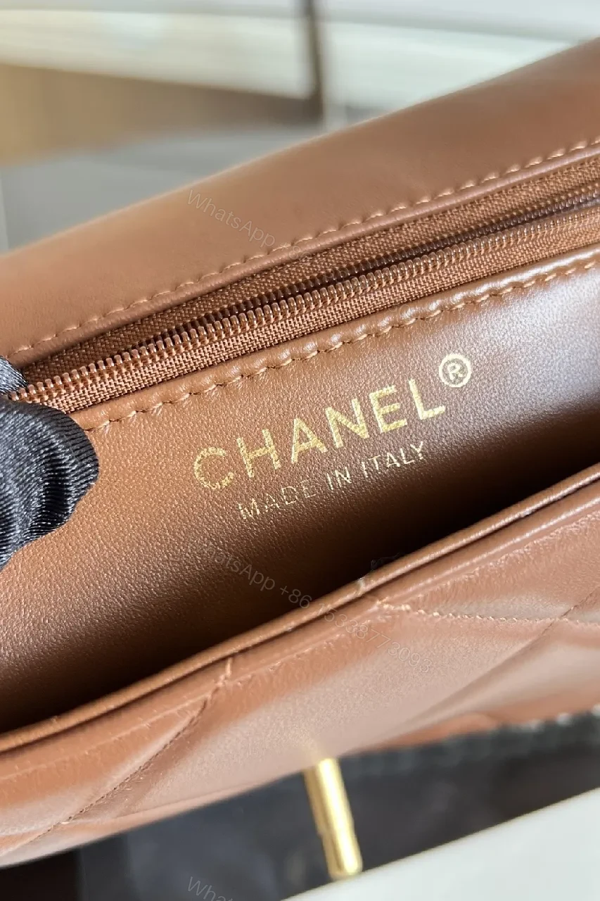 View 4 of Ivory Shearling Quilted Bag: Luxe Chain-Detail