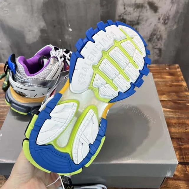 View 3 of BALENCIAGA MEN’S TRACK TRAINERS IN SILVER – BB208