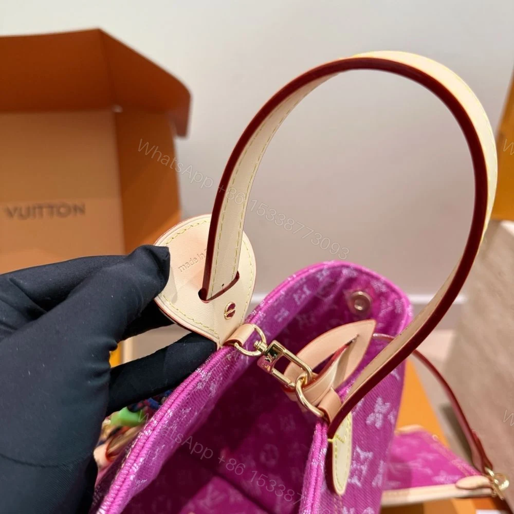 View 6 of Louis Vuitton All In BB Fuchsia Denim 18cm M27626