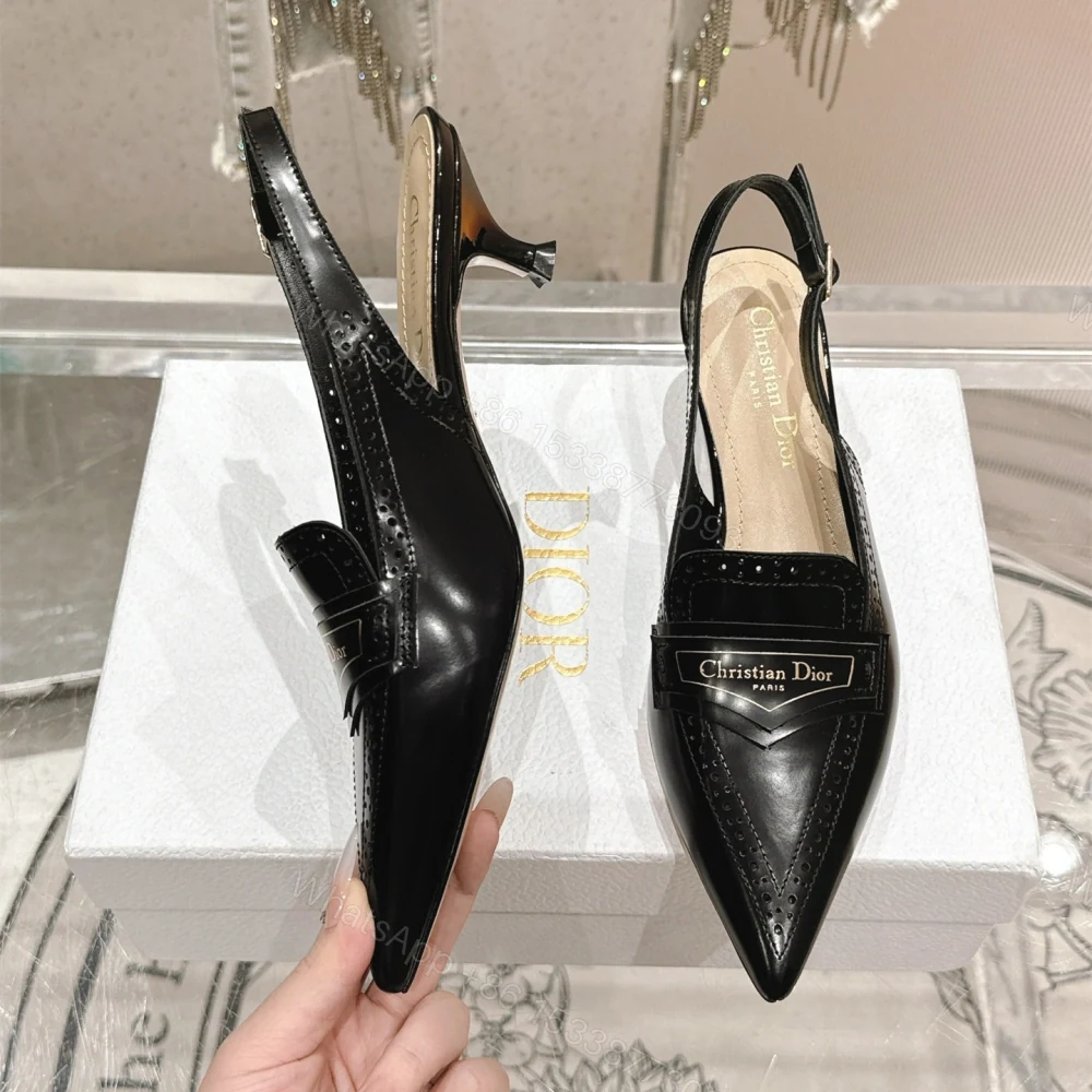 View 2 of 高仿Dior*Boy系列KCP160走秀款尖頭高踭單鞋4CM黑色免檢版