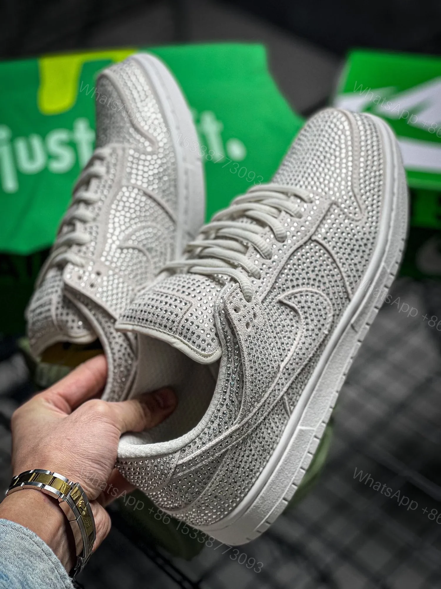 View 6 of Cactus Plant Flea Market x NiKe Dunk Lows Silver Replica