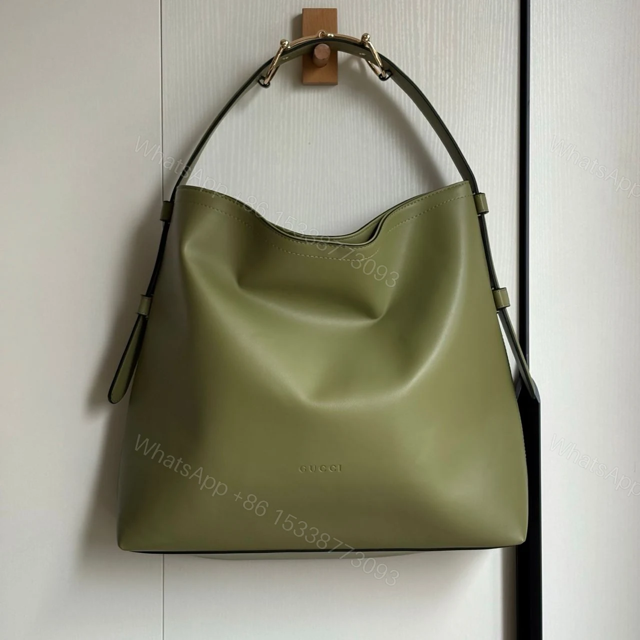 View 2 of Gucci Beatrix Large Tote Bag Sage Green 40Cm ‎
