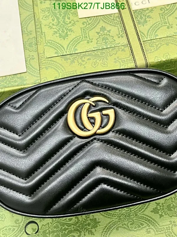View 2 of Gucci Belt Bag Black made of Leather 476434