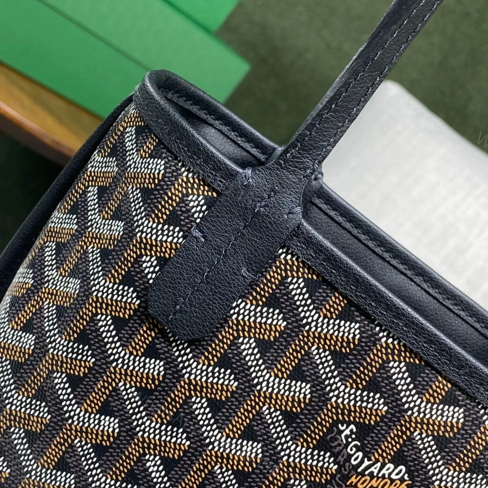View 5 of 高仿Goyard*GY10185雙面兩用MiniTote手袋黑色免檢版