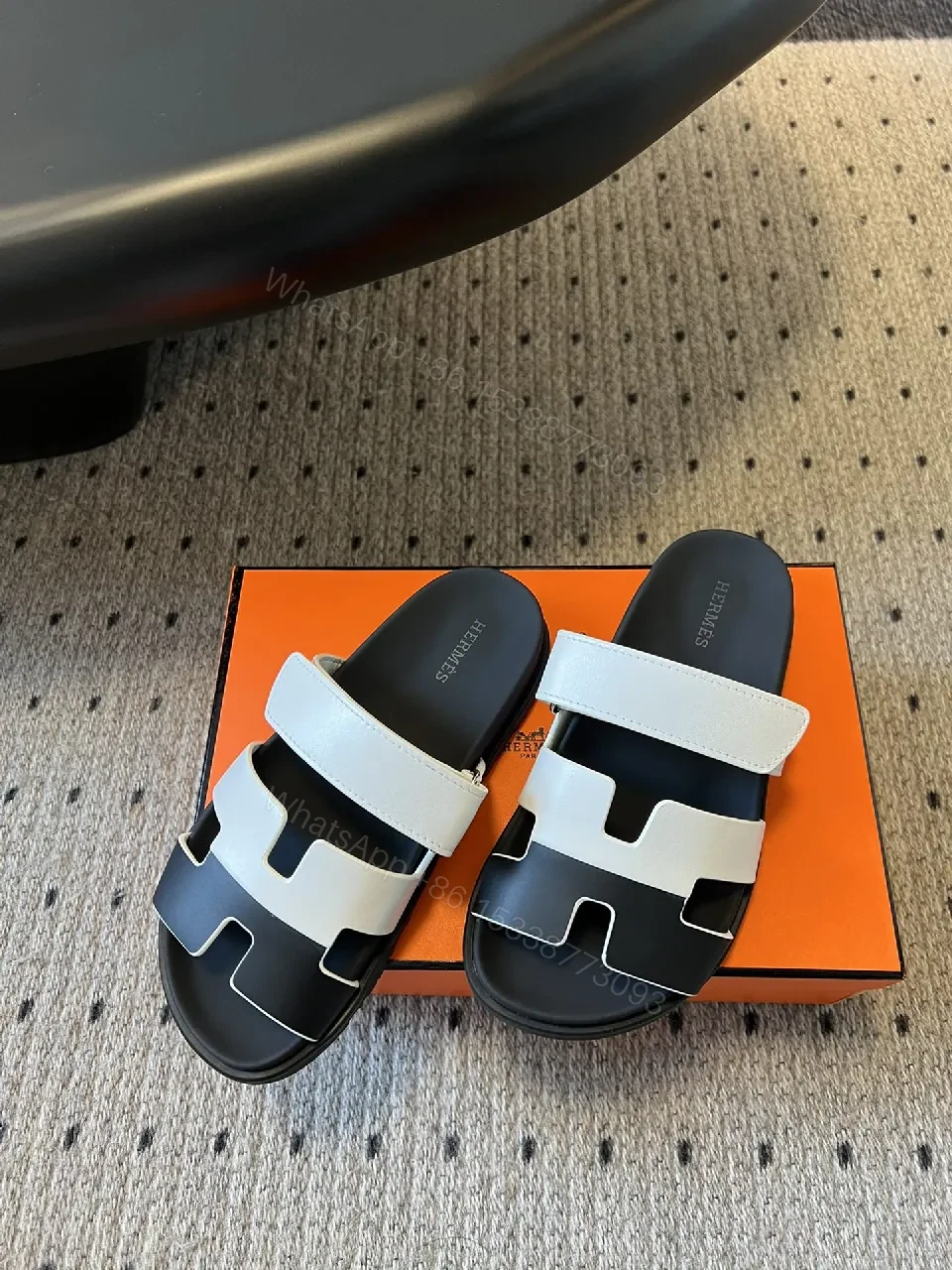 Bold H-Cut Sandals: Leather Comfort Everyday Wear — view 1
