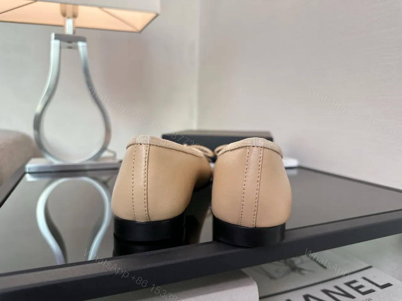 View 4 of Two-Tone Ballet Flats with Subtle Designer Toe Detail