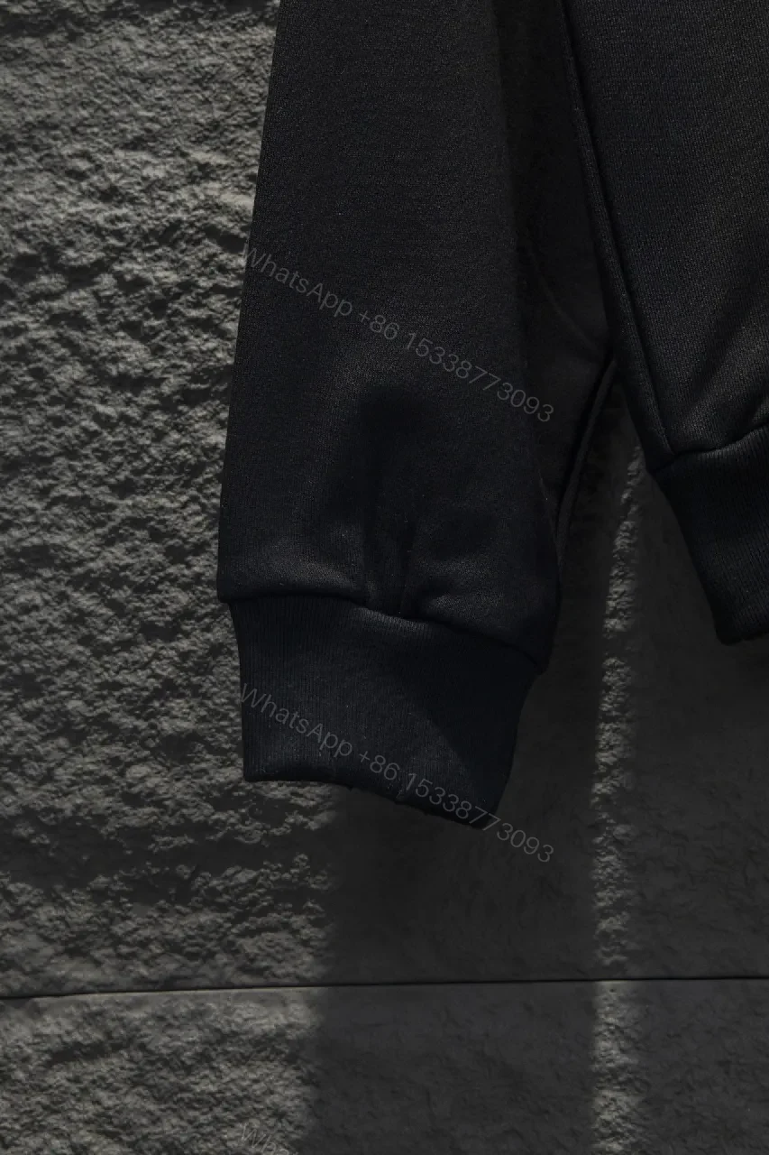 View 2 of Bold Logo Hoodie: Metallic Silver Logo, Oversized Comfort