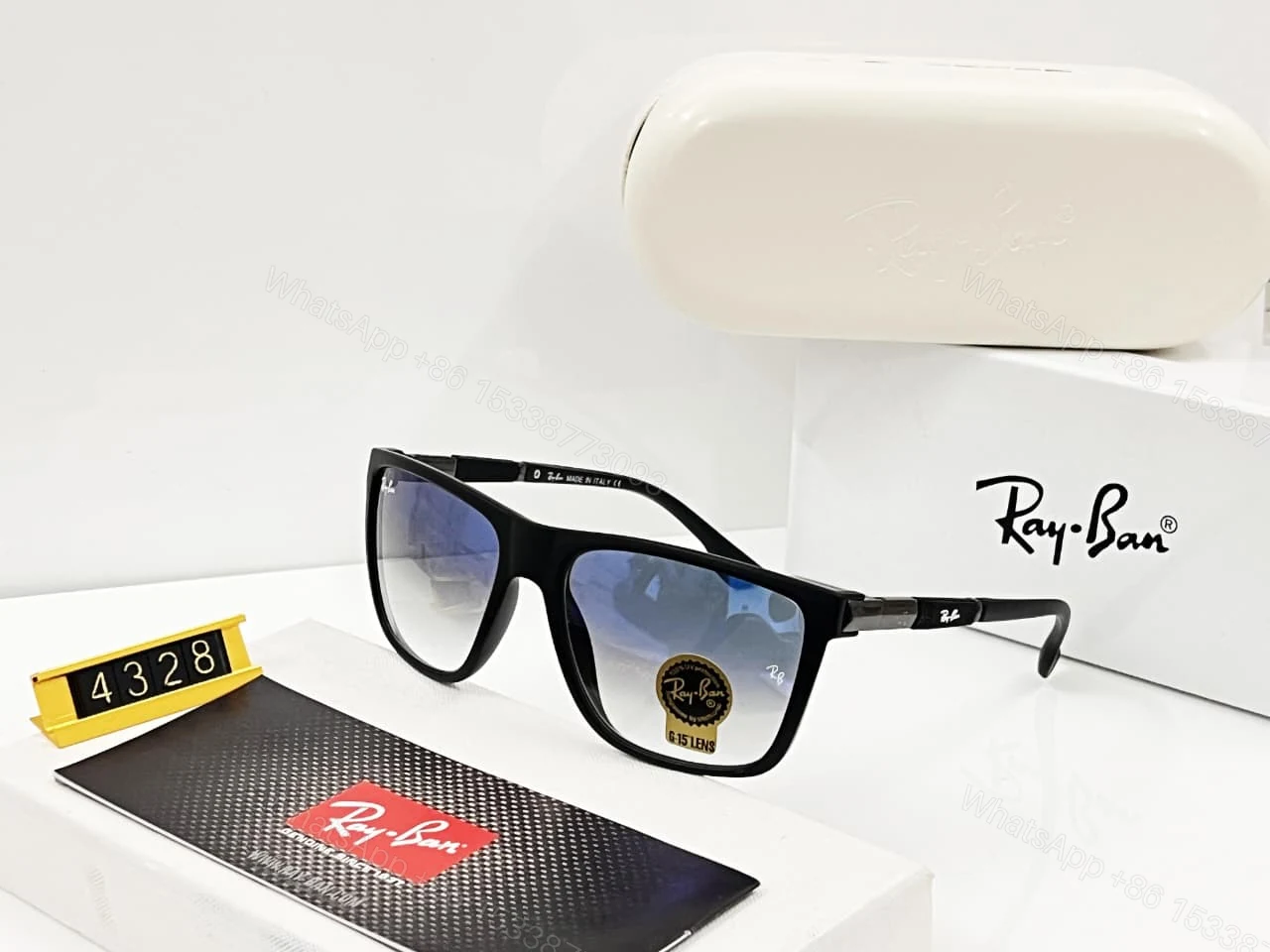 View 2 of Ray-Ban Explorer Wayfarer Matte Brown-G15