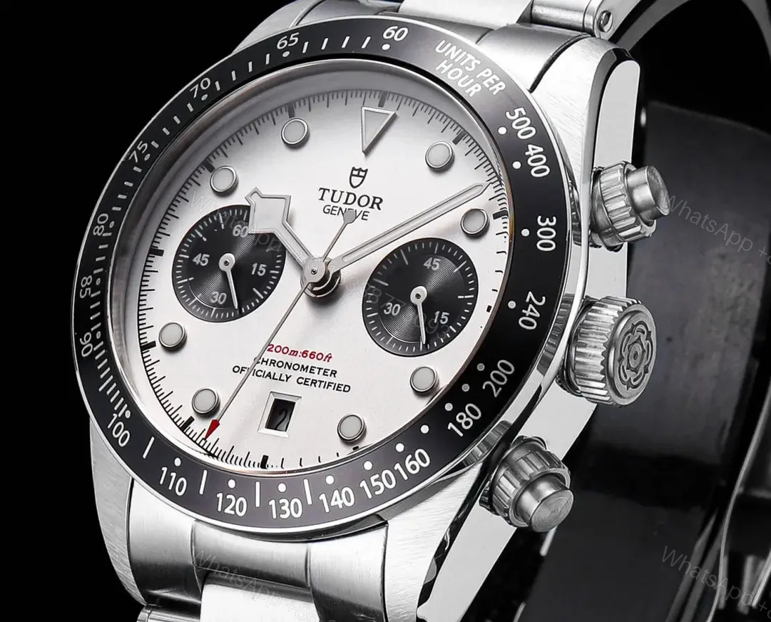 View 4 of Tudor Heritage Black Bay Chronograph Panda Bracelet 79360N-0002