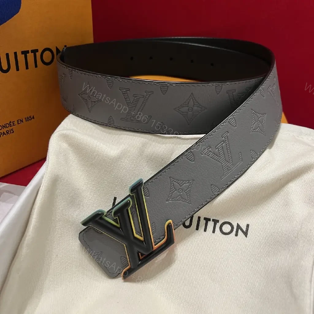 View 4 of Statement Monogram Belt: Leather, Modern Buckle, Premium Visually Bold