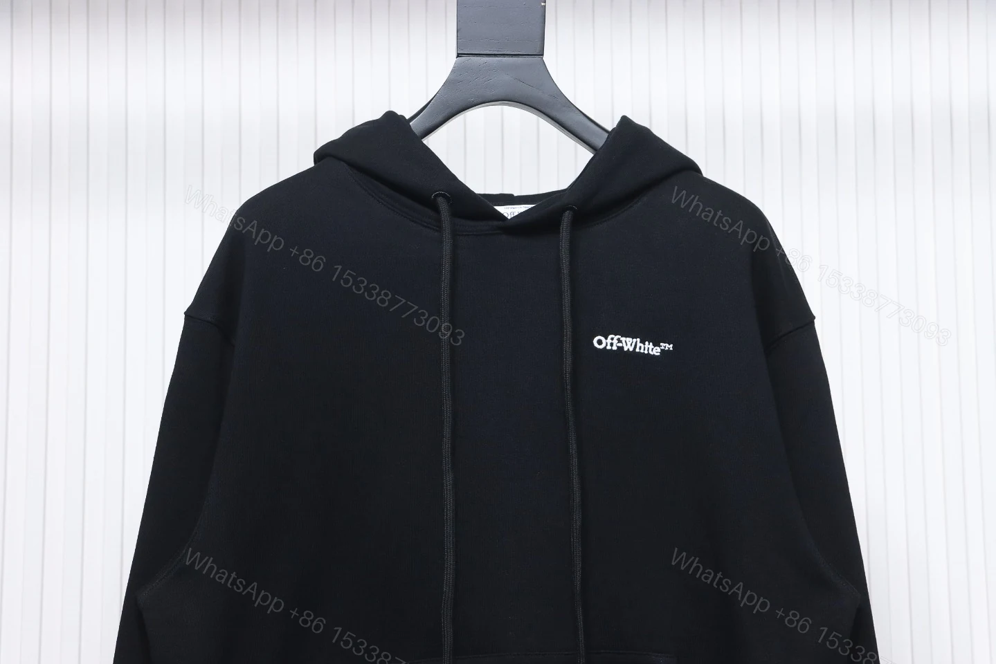 View 3 of Off-White White Embroidered Arrow Hoodie