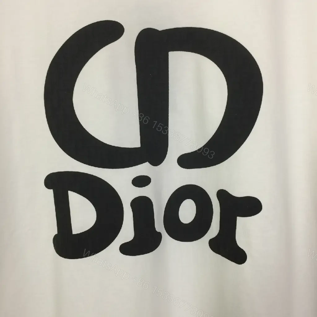 View 7 of White Cotton Graphic Tee - Oversized Logo, Premium Knit