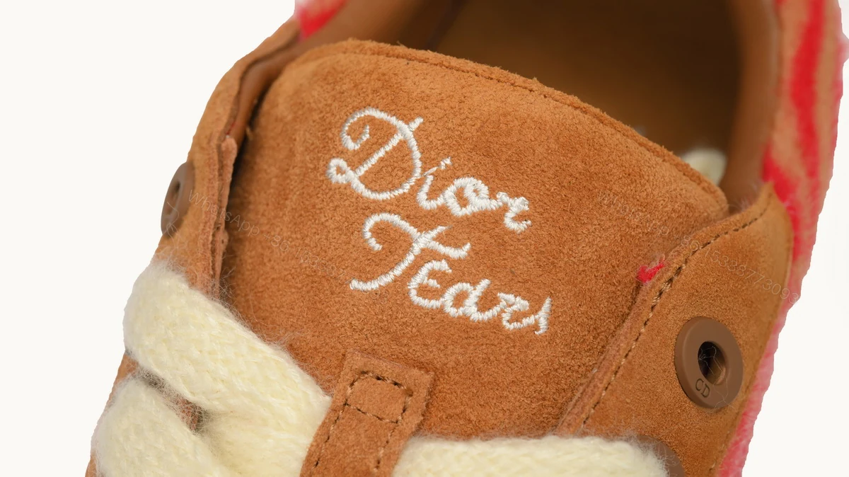 View 7 of Dior B33 Sneakers Release Brown Red Stripes 3SN272 ZIR1 6536