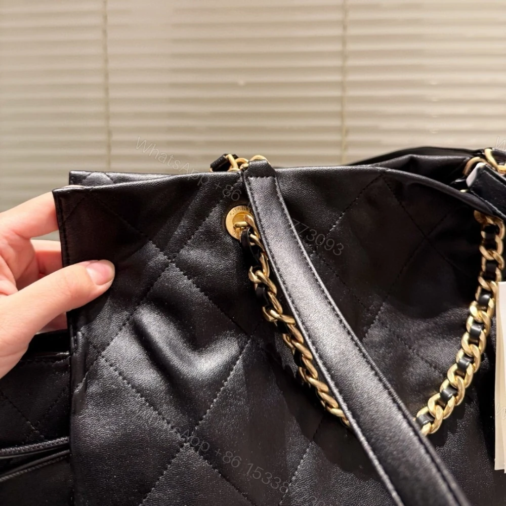View 6 of Chanel 25C Shopping Bag Black 33Cm
