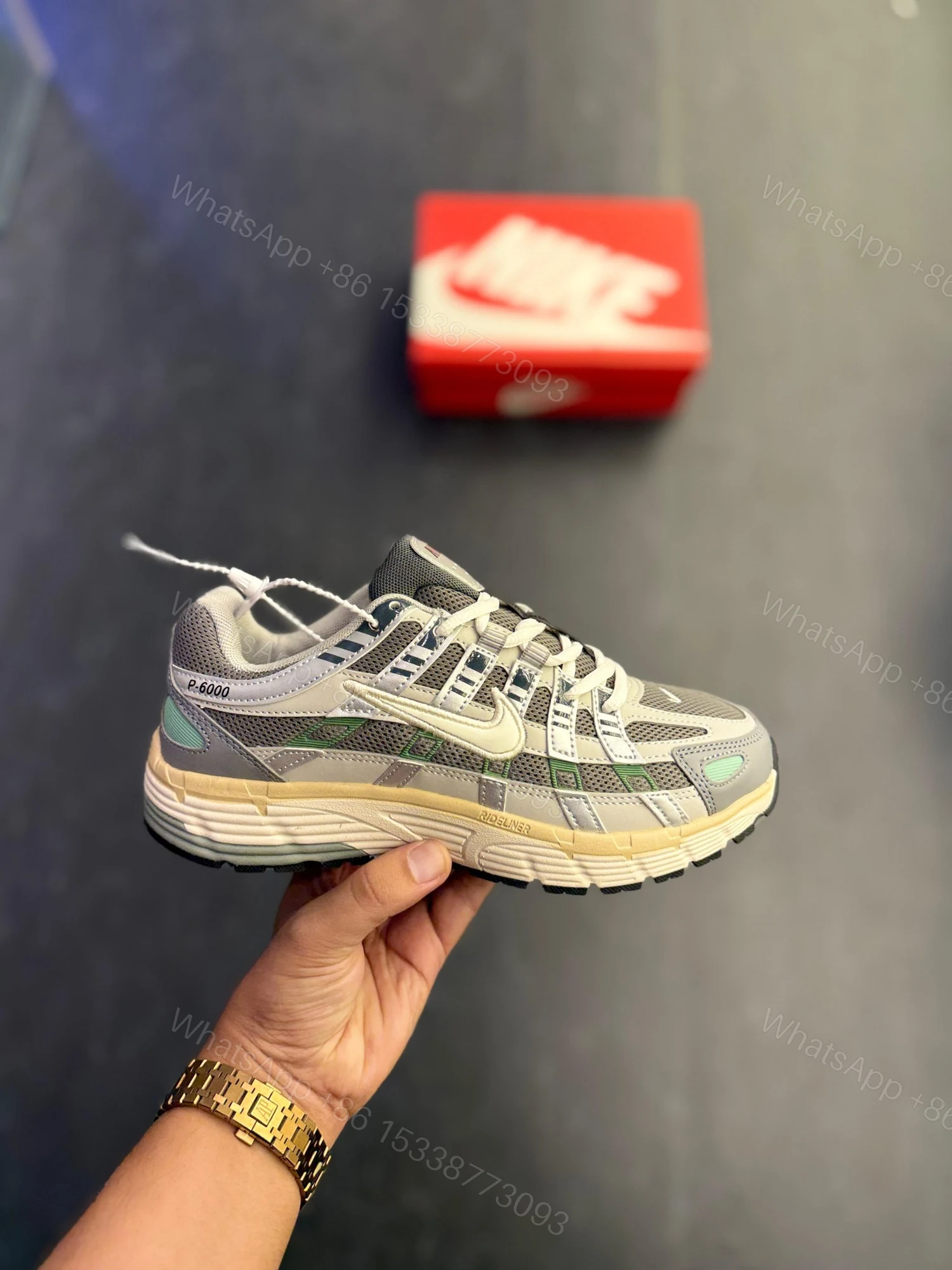 View 7 of FIRST COPY NIKE P-6000 TRAINER FLAT PEWTER FOR MEN