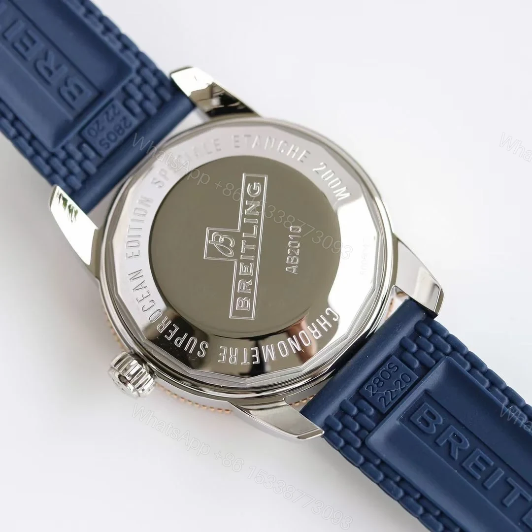View 8 of Breitling Superocean Heritage White Blue Replica 42MM Premium Rubber Strap Diver Edition AB202012.G828.256S.A20D