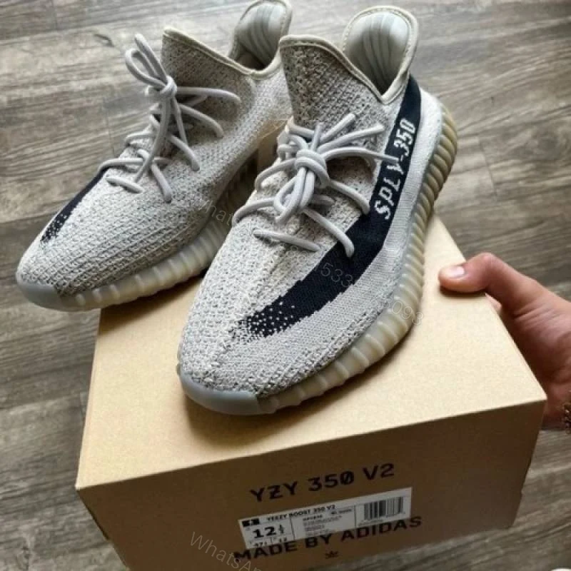 View 5 of First Copy Adidas Yeezy Boost 350 V2 Slate Semi UA With Accessories