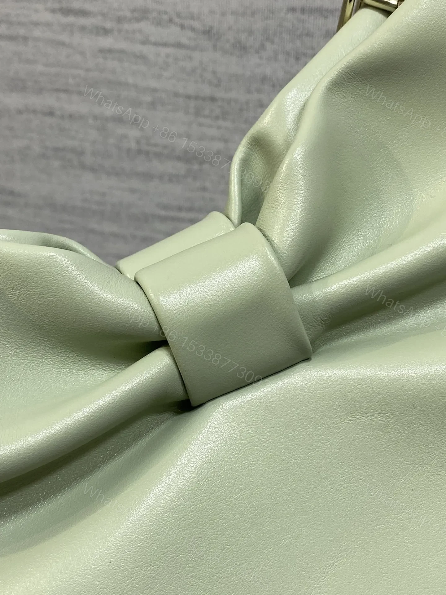 View 5 of Dior Bow Bag Green Lambskin