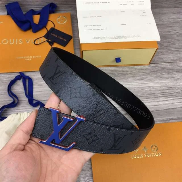 View 8 of LOUIS VUITTON INITIALES 40MM REVERSIBLE MONOGRAM CANVAS BELT – B86