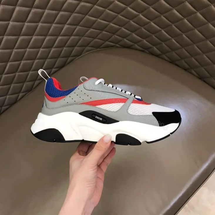 B22 SNEAKER TECHNICAL MESH WITH AND CALFSKIN – CD96 — view 1