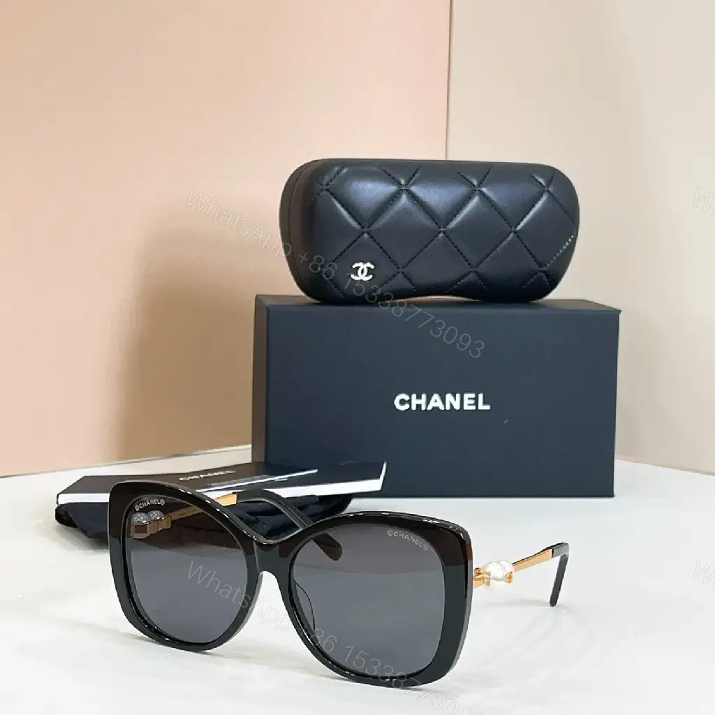 View 9 of Quilted Leather Clutch + Gradient Sunglasses Set: Chic Luxe