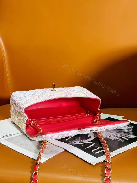 View 5 of Chanel-Inspired Tweed Flap Bag: Soft Luminosity Luxury Bag