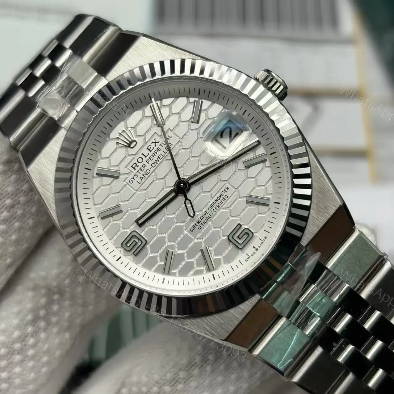 View 4 of Replica Rolex Land Dweller 40 mm Oystersteel