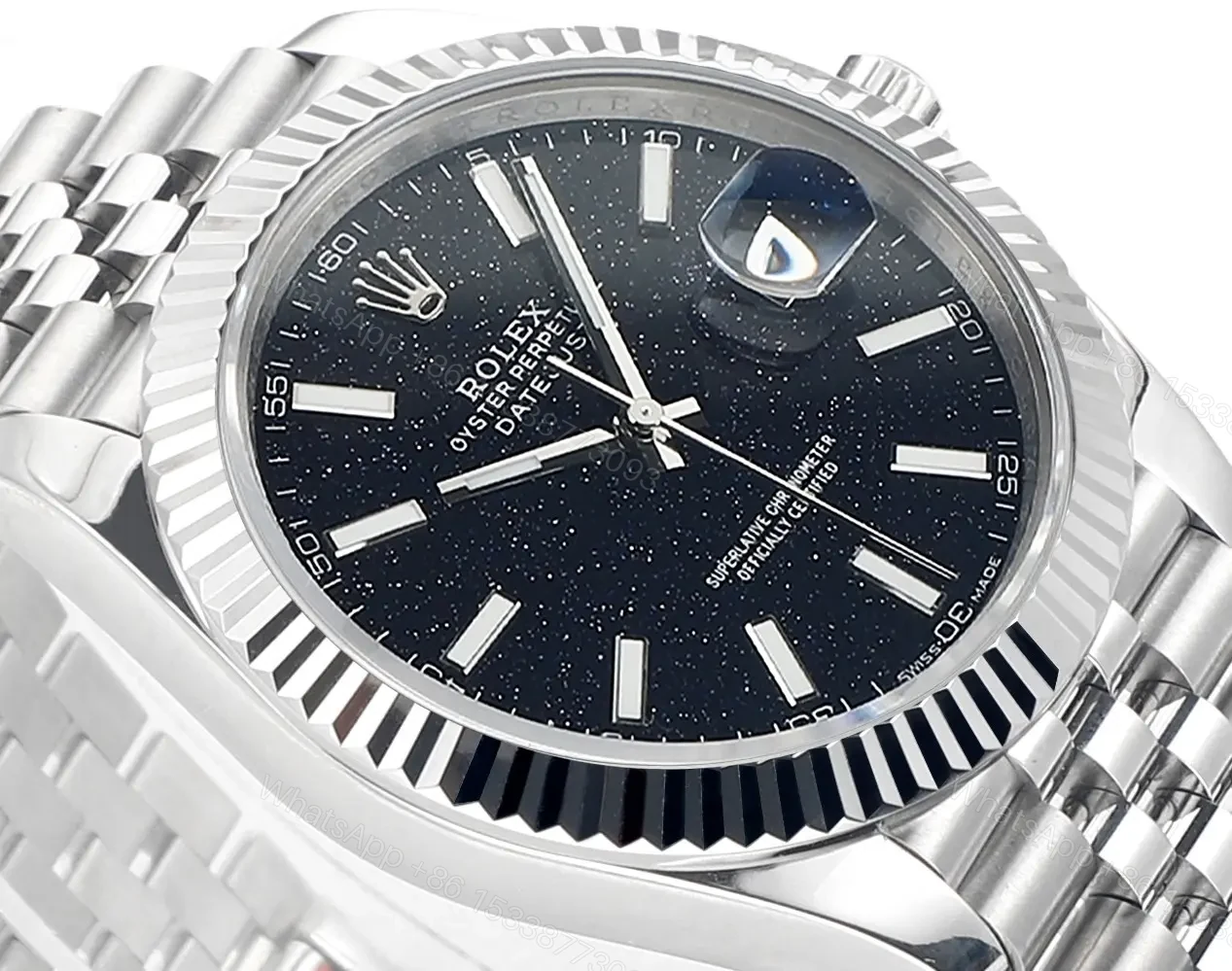View 3 of GS Factory Clean Factory – Rolex 41 Datejust Meteorite Dial Watch – Rolex 41 Datejust Goldstone Dial Watch – Rolex 41 Datejust Tiger’s Eye Dial Watch – Rolex 41 Datejust Malachite Dial Watch