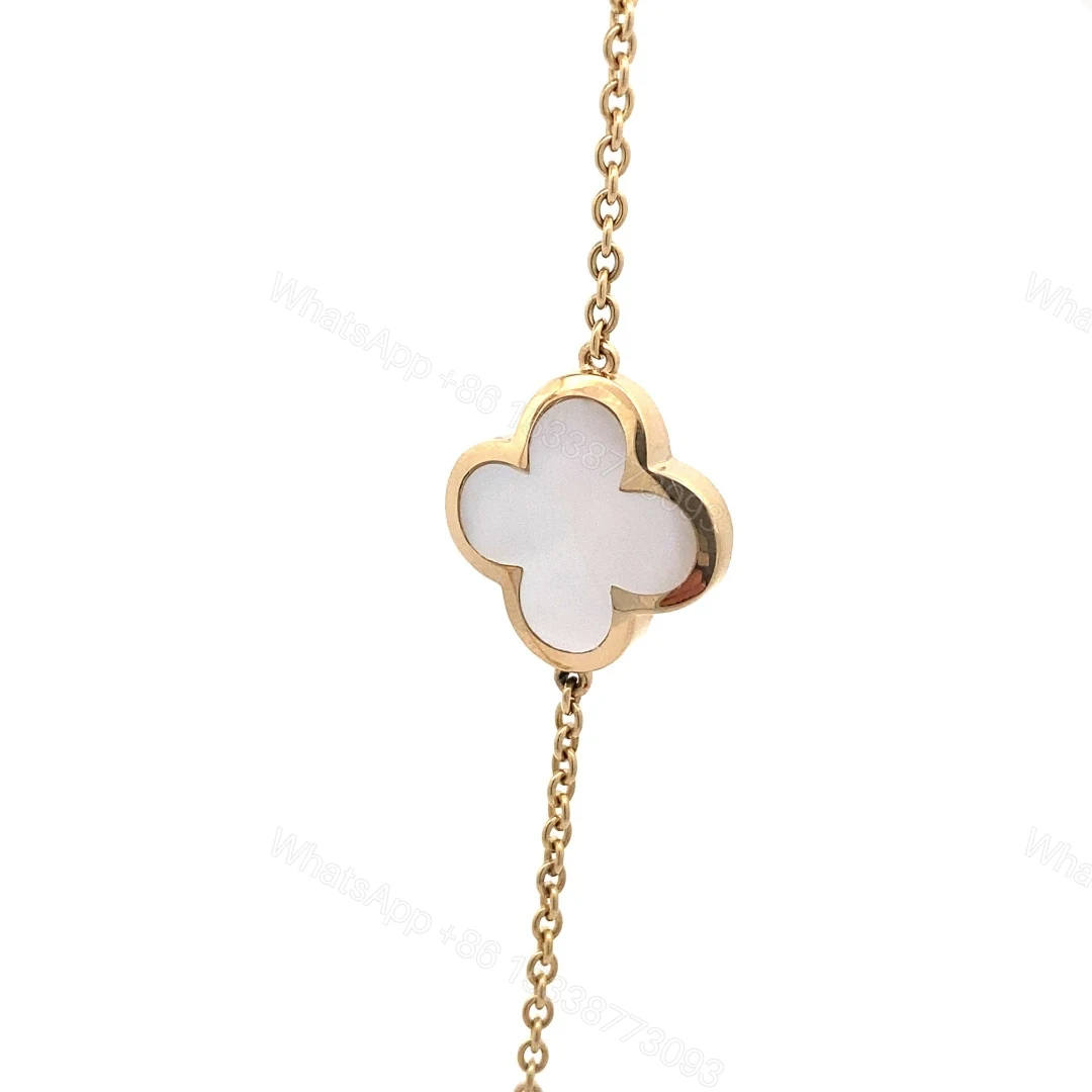 View 5 of Features 9 Motif Van Cleef & Arpels Pure Alhambra Long Necklace