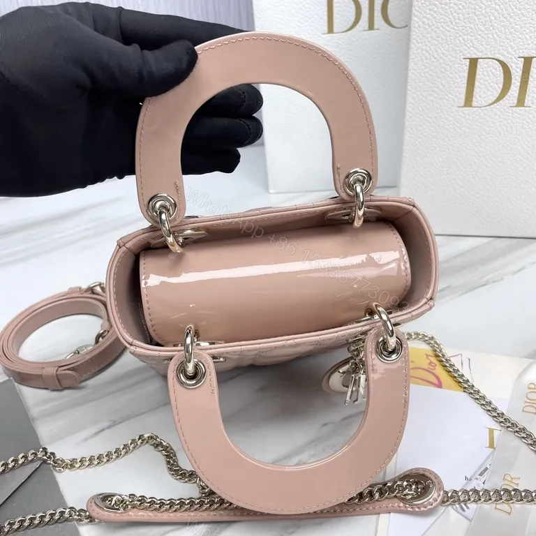 View 4 of Chic Quilted Mini Bag: Leather, Structured, Dior Charms