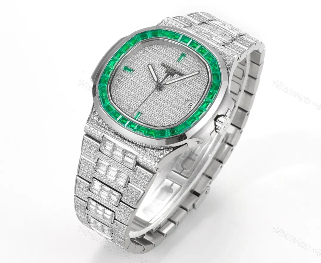 View 2 of Patek Philippe Nautilus Platinum Green Watch