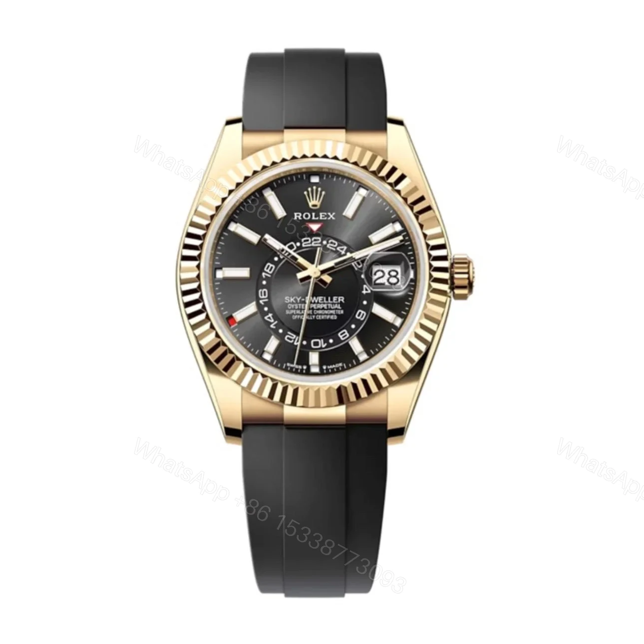 Superclone Rolex Sky-Dweller Bright black Dial 336238 — view 1
