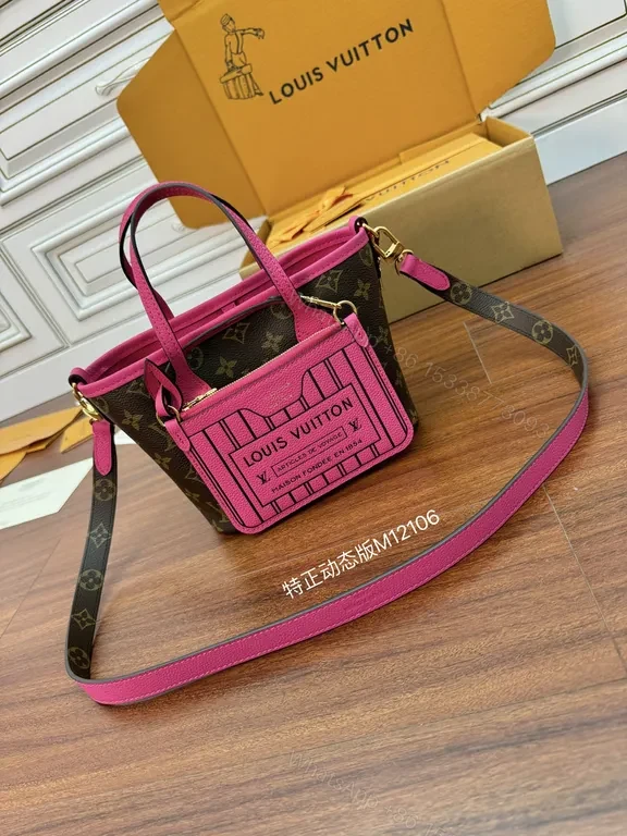 Vivid Monogram Mini Bag: Neon Pink, LV-Style, Compact Luxe — view 1