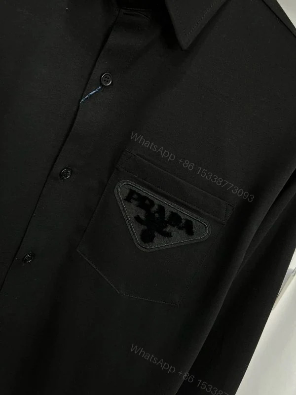 View 7 of PRADA IMPORTED MERCERISED LYCRA FABRIC FULL SLEEVE SHIRTS