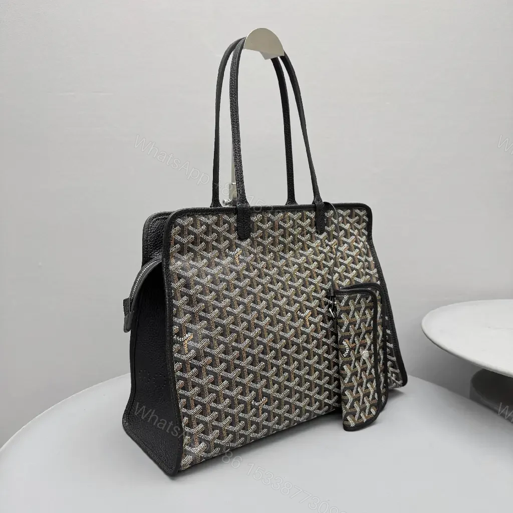View 2 of Patterned Luxury Tote Set: Timeless Monogram Carry