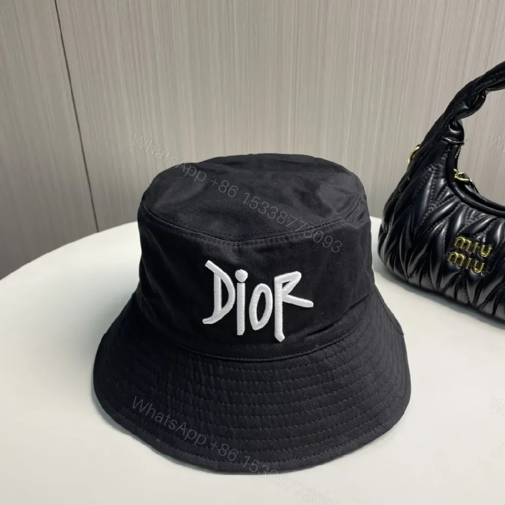 View 6 of Bold DIOR-Logo Bucket Hat: Textured Everyday Luxe