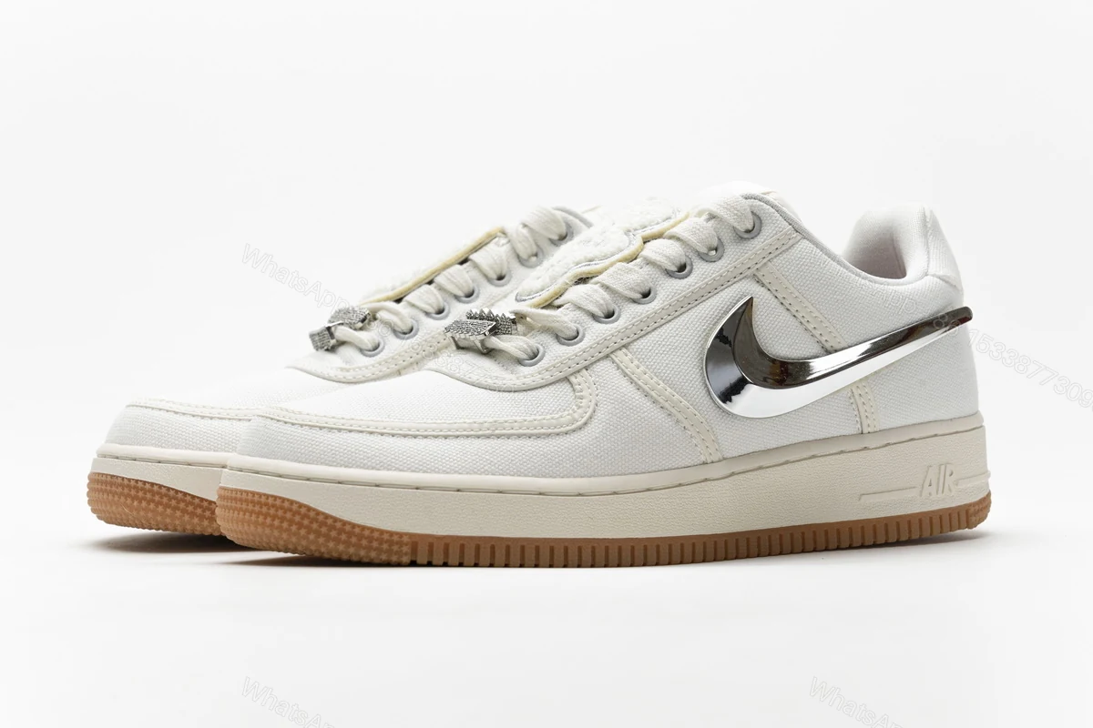 View 5 of Travis Scott x Nike Air Force 1“Sail” AQ4211-101
