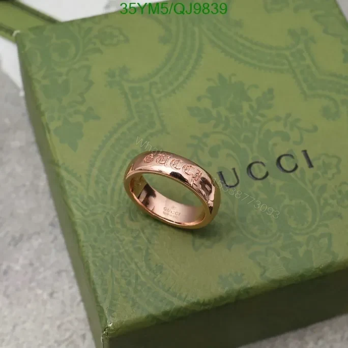 View 5 of Luxury Gucci Ring in Rose Gold – Dupe QJ9839