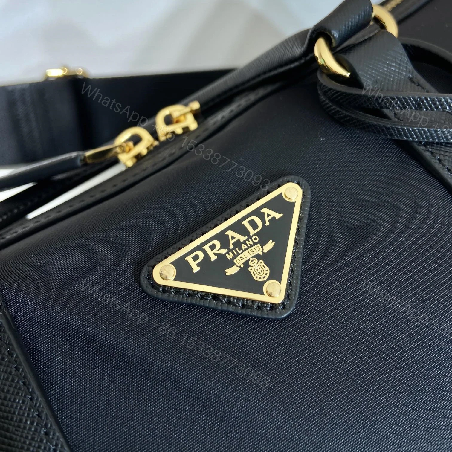 View 9 of 高仿Prada*ReEdition系列手提包1BB233黑色免檢版