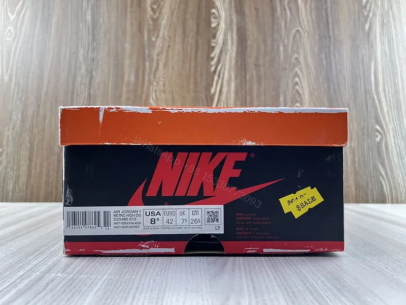 View 11 of Burgundy-White-Black Leather High-Top Sneakers with Swoosh