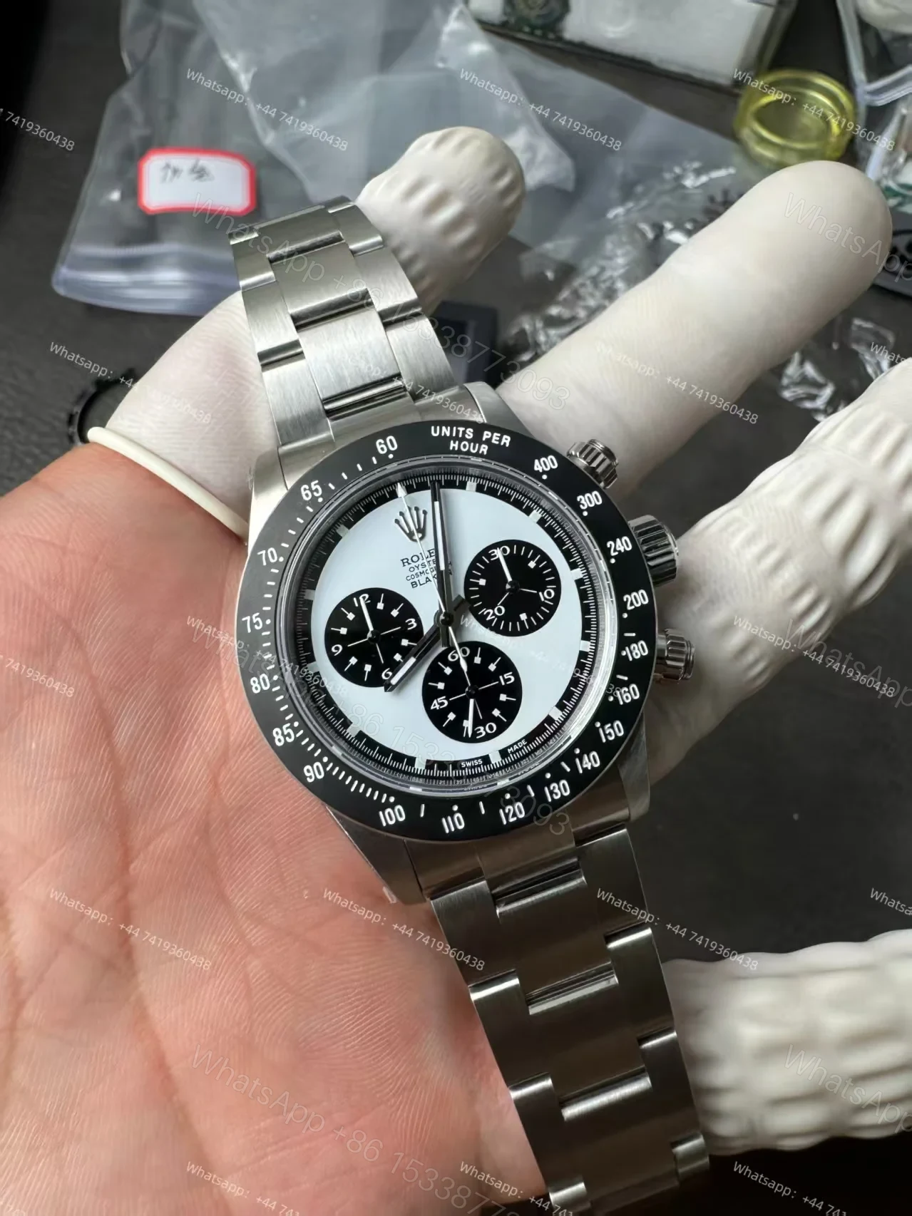 View 11 of Rolex Daytona 116500 Customization Blaken Paul Newman 4130 Movement Best Super Clone