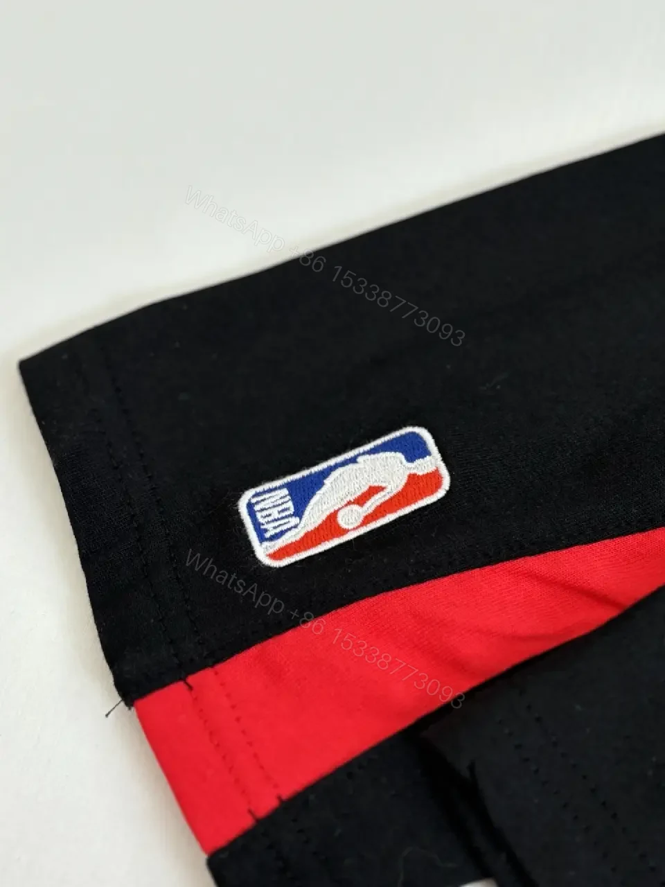 View 5 of Bold Jersey: Black Knit, Red Accents, Street Luxe Jersey