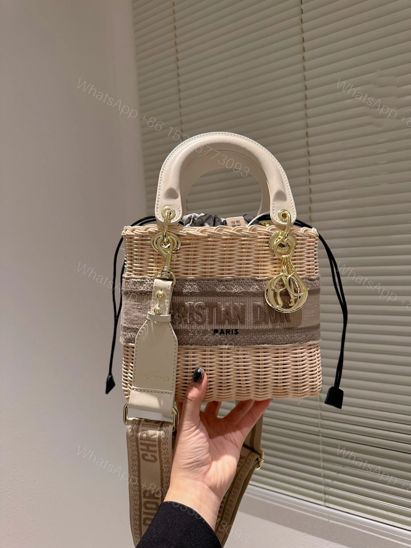 View 6 of Christian Dior Lady Dior Natural Wicker
