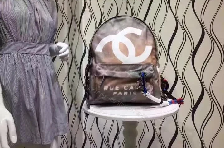 View 2 of Chanel Replica Graffiti Art School Backpack