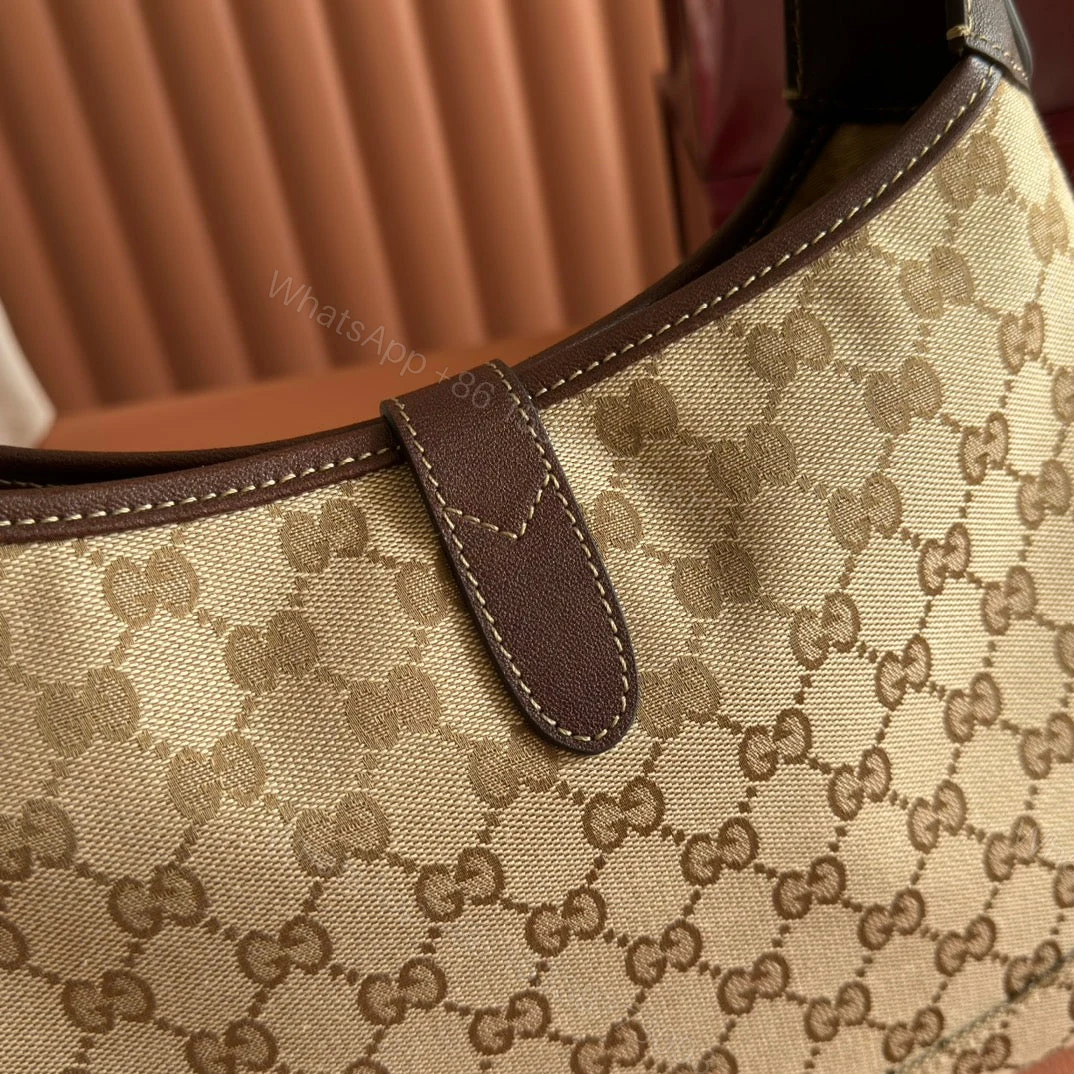 View 6 of GUCCI 25S JACKIE MONOGRAM 28 CM IN LIGHT BROWN CANVAS AND CALFSKIN