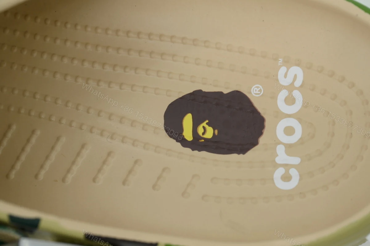 View 5 of BAPE x Crocs Classic Clog 'ABC Camo - green'